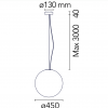 Dimensions My Sphere - Flos