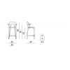 Dimensions A.I STOOl - Kartell - 65cm