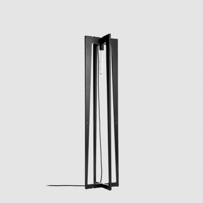 Lampadaire Rock Floo 1.0 Naked - Wever et Ducre - finition noire