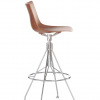 Tabouret C.KOYA - Kartell - finition bois fonce/chrome