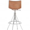Tabouret C.KOYA - Kartell - finition bois foncé/chrome
