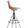 Tabouret C.KOYA - Kartell - finition bois foncé / noir