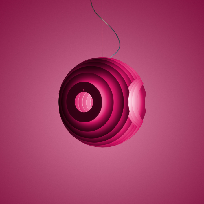 Suspension Supernova - Foscarini - fushia
