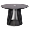 Table lumineuse Halo - Les Jardins - finition alu gris/ HPL ardoise