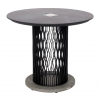 Table lumineuse CADIX - LES JARDINS - aluminium gris / HPL ardoise