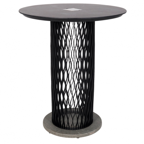 Mange debout lumineux CADIX - Les Jardins - finition alu gris/ardoise