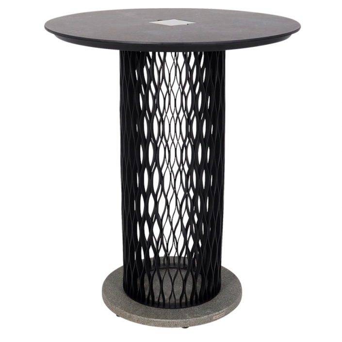 Mange debout lumineux CADIX - Les Jardins - finition alu gris/ardoise