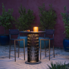 Mange debout lumineux CADIX - Les Jardins - finition alu gris/ardoise