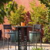 Mange debout lumineux CADIX - Les Jardins - finition alu gris/ardoise