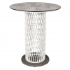 Mange debout lumineux CADIX - Les Jardins - finition alu blanc