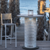 Mange debout lumineux CADIX - es Jardins - alu blanc