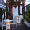 Mange debout lumineux CADIX - Les Jardins - alu blanc