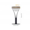 Dimensions lampe de table TYBLE - LES JARDINS