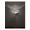 Lampadaire Postkrisi F 64 en laiton avec applique blanche Catellani & Smith - Valente Design