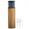 Borne solaire TEKURA - LES JARDINS - finition Teck