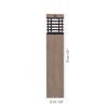 Dimensions borne TEKURA - LES JARDINS - 75cm