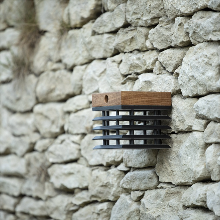 Applique murale solaire TEKURA - LES JARDINS - finition teck