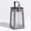 Lanterne solaire Tinka - Les jardins - aluminium gris espace