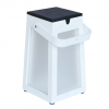 Lanterne solaire Tinka - Les jardins - aluminium blanc