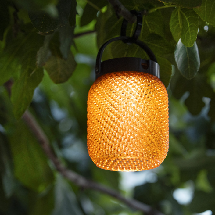 Lampion solaire à suspendre  LOLIE - LES JARDINS -  finition safran