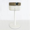 Lampe de table Bateak - LES JARDINS -  finition alu blanc / toile ateja blanc