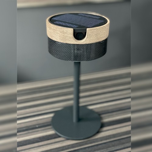 Lampe de table Bateak - LES JARDINS -  finition alu noir  / ardoise