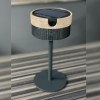 Lampe de table Bateak - LES JARDINS -  finition alu noir  / ardoise
