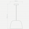 Dimensions suspension taiko pendant - astro