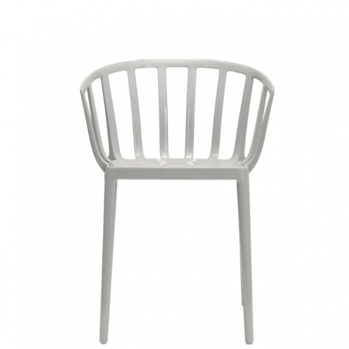 Chaise VENICE (lot de 2)- KARTELL - finition grise
