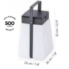 Dimensions lanterne solaire Bump Nomade 500 - Les Jardins