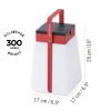 Dimensions lanterne solaire Bump Nomade 300 - Les Jardins