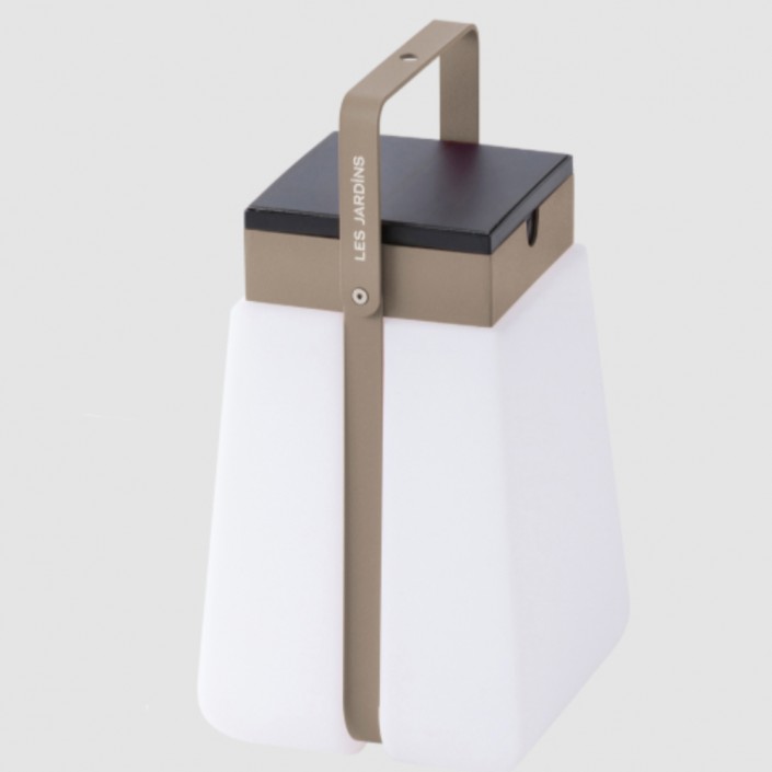Lanterne solaire Bump Nomade - Les Jardins - finition muscade