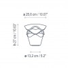 Dimensions Borne cornet B/27 outdoor - Bover