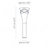 Dimensions Borne cornet B/77 Outdoor - Bover