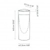 Dimensions Moai B60 Outdoor - Bover