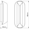 Dimensions applique Rosalie - DCWÉditions