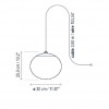 Dimensions suspensions elipse S/30/H Outdoor - Bover