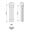 Dimensions applique murale seagull wall 600 - dcw editions