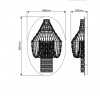 Dimensions applique murale lampe c wall 380 - dcw editions