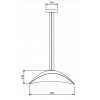 Dimensions suspension Infinity Pendant - Hind Rabii