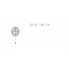 Dimensions suspension pota avec enclume - Catellani&Smith