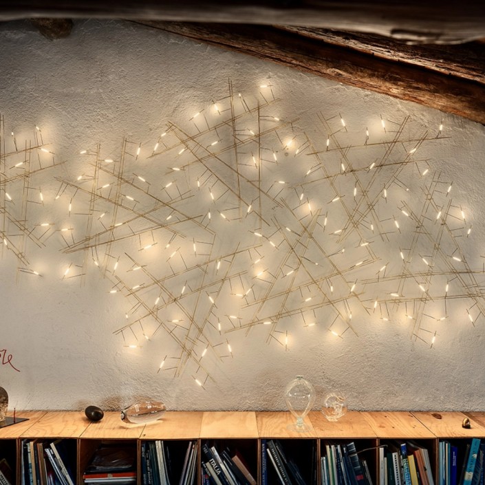 Applique murale Pota - Catellani&Smith - finition laiton