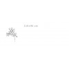 Dimensions applique murale Pota - Catellani&Smith