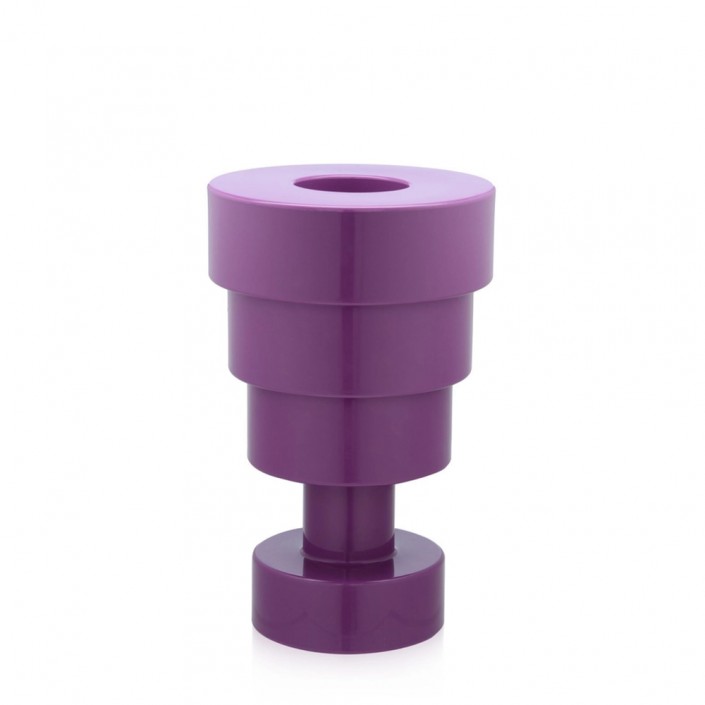 Vase Calice - Violet - Vue de trois quarts - Kartell