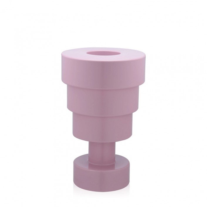 Vase Calice - Rose - Vue de trois quarts - Kartell
