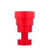Vase Calice - Rouge - Vue de profil - Kartell