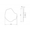 Dimensions applique YA-YA 70 - Hind Rabii