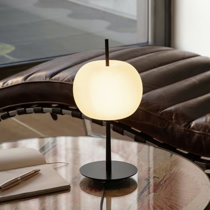 Lampe à poser Kushi 10th - Kundalini - finition noire