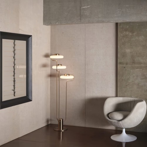 Lampadaire Tratto Floor - Kundalini - finition laiton