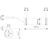 Dimensions applique murale In The Tube - DCW Editions
